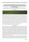 Research paper thumbnail of Analysis of the relationship between the Socio-Economic Characteristics of Rice Farmers and Soil Management Practices in Abuja, Nigeria