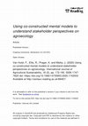 Research paper thumbnail of Using co-constructed mental models to understand stakeholder perspectives on agro-ecology