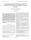 Research paper thumbnail of Accelerating Hunger in the Society: Impact of COVID-19 (SARS-CoV-2) Pandemic on Social Security