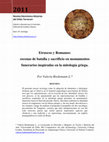 Research paper thumbnail of Etruscos y Romanos: escenas de batalla y sacrificio en monumentos funerarios inspiradas en la mitología griega