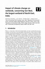 Research paper thumbnail of Impact of climate change on wetlands, concerning Son Beel, the largest wetland of North East, India