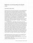 Research paper thumbnail of Reflections on connoisseurship and computer vision