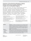 Research paper thumbnail of Prediction of Post-Discharge Bleeding in Elderly Patients with Acute Coronary Syndromes: Insights from the BleeMACS Registry