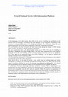 Research paper thumbnail of French National Service Life Information Platform