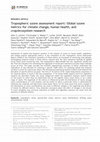 Research paper thumbnail of Tropospheric ozone assessment report: Global ozone metrics for climate change, human health, and crop/ecosystem research