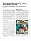 Research paper thumbnail of Analysis of cod otolith microchemistry by continuous line transects using LA-ICP-MS