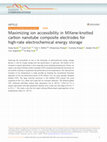 Research paper thumbnail of Maximizing ion accessibility in MXene-knotted carbon nanotube composite electrodes for high-rate electrochemical energy storage