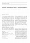 Research paper thumbnail of Modeling thermophoretic effects in solid-state nanopores