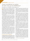 Research paper thumbnail of À quoi ressemblerait un système de santé conçu par Ian McWhinney?