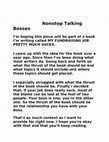 Research paper thumbnail of Nonstop Talking Bosses