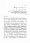 Research paper thumbnail of Mitochondrial Proteomics: From Structure to Function