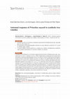 Research paper thumbnail of Antennal response of Prinobius myardi to synthetic tree volatiles