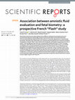 Research paper thumbnail of Association between amniotic fluid evaluation and fetal biometry: a prospective French "Flash" study