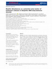 Research paper thumbnail of Rhythm disturbances as a potential early marker of Parkinson’s disease in idiopathic REM sleep behavior disorder