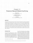 Research paper thumbnail of Feature Based Watermarking