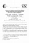 Research paper thumbnail of Children with reported histories of sexual abuse: utilizing multiple perspectives to understand clinical and psychosocial profiles