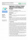 Research paper thumbnail of Application of Software Package " OptimMe " for the Study of the Process of Partial Oxidation of Propane