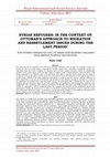 Research paper thumbnail of Son Dönem Osmanlı'da Göç ve İskân Sorunlarına Yaklaşım Bağlamında Suriyeli Mülteciler