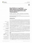 Research paper thumbnail of Dual Platform Long-Read RNA-Sequencing Dataset of the Human Cytomegalovirus Lytic Transcriptome