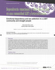 Research paper thumbnail of Dependencia emocional y adicción al sexo en una comunidad LGBT y heterosexuales