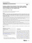 Research paper thumbnail of Predicting suitability of forest dynamics to future climatic conditions: the likely dominance of Holm oak [Quercus ilex subsp. ballota (Desf.) Samp.] and Aleppo pine (Pinus halepensis Mill.)