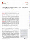 Research paper thumbnail of Processing, Export, and Identification of Novel Linear Peptides from Staphylococcus aureus