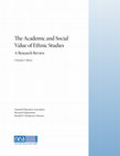 Research paper thumbnail of The Academic and Social Value of Ethnic Studies: A Research Review