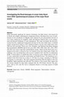 Research paper thumbnail of Investigating the flood damages in Lower Indus Basin since 2000: Spatiotemporal analyses of the major flood events