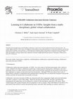 Research paper thumbnail of Learning to Collaborate in COINs: Insights from a multidisciplinary global virtual collaboration