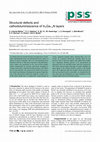 Research paper thumbnail of Structural defects and cathodoluminescence of InxGa1-xN layers