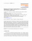 Research paper thumbnail of Reduction of V 4+ from V 5+ using polymer as a surfactant for electrochemical applications