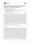 Research paper thumbnail of Assessment of Fiber Orientation on the Mechanical Properties of PA6/Cellulose Composite