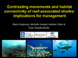 Research paper thumbnail of Contrasting movements and habitat connectivity of reef-associated sharks: �implications for management