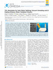 Research paper thumbnail of TiO2 Nanotubes for Solar Water Splitting: Vacuum Annealing and Zr Doping Enhance Water Oxidation Kinetics