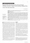 Research paper thumbnail of Regional left ventricular function during transient coronary occlusion: relation with coronary collateral flow