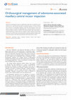 Research paper thumbnail of Orthosurgical management of odontome-associated maxillary central incisor impaction