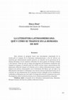 Research paper thumbnail of La literatura latinoamericana: qué y cómo se traduce en la Rumanía de hoy