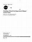 Research paper thumbnail of Modeling of Depth Cue Integration in Manual Control Tasks