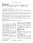 Research paper thumbnail of Pinworm (Enterobius vermicularis) Infection among Primary Level Government School Children of Chhampi, Lalitpur District, Nepal