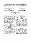 Research paper thumbnail of Developing aggregate traffic intensity model for performance evaluation of global satellite systems