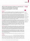 Research paper thumbnail of Effect of COVID-19 pandemic lockdowns on planned cancer surgery for 15 tumour types in 61 countries: an international, prospective, cohort study