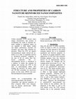 Research paper thumbnail of Structure and properties of carbon nanotube reinforced nanocomposites