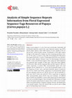 Research paper thumbnail of Analysis of Simple Sequence Repeats Information from Floral Expressed Sequence Tags Resources of Papaya (Carica papaya L.)