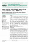 Research paper thumbnail of Genetic Diversity Analysis among Papaya (Carica papaya L.) Varieties using RAPD Markers