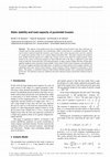 Research paper thumbnail of Static stability and load capacity of pyramidal trusses