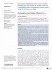 Research paper thumbnail of Associations between primary care recorded cannabis use and mental ill health in the UK: a population-based retrospective cohort study using UK primary care data