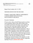 Research paper thumbnail of MEMORANDUM FOR THE RECORD UAP MILITARY THREAT TO US ARMED FORCES Date: October 13, 2021 at 2:12 PM To: Bcc: JACK SARFATTI