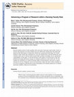 Research paper thumbnail of Advancing a Program of Research Within a Nursing Faculty Role