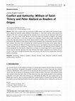 Research paper thumbnail of Conflict and Authority: William of Saint-Thierry and Peter Abelard as Readers of Origen