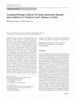 Research paper thumbnail of Geological Heritage at Risk in NW Spain. Quaternary Deposits and Landforms of “Southern Coast” (Baiona-A Garda)